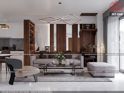 Mẫu thiết kế nội thất phong cách hiện đại cho chung cư Hera Hải Phòng, NT-068