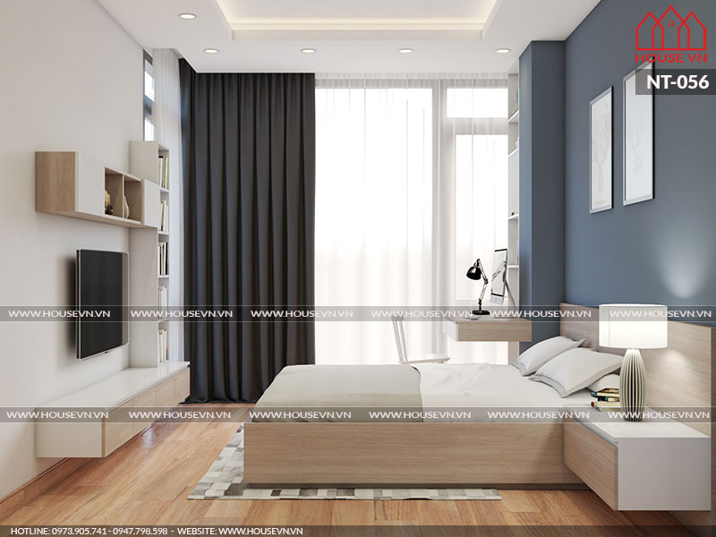 Giải pháp thiết kế nội thất phòng ngủ vừa đảm bảo tính tiện nghi vừa nhỏ gọn thẩm mỹ nhất