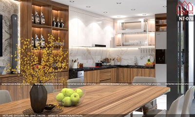 Ý tưởng thiết kế nội thất phòng ăn cho biệt thự đẹp sang trọng