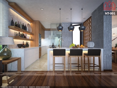 Trong thiết kế nội thất phòng bếp, đặt tủ bếp ở góc tường nhà có sao không?