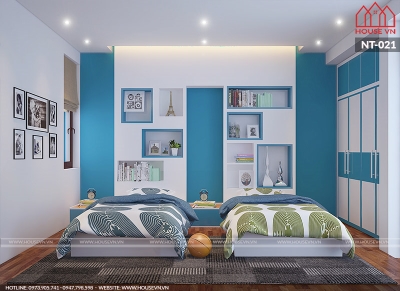 Ý tưởng thiết kế nội thất phòng ngủ bé trai đẹp khỏe khoắn, năng động