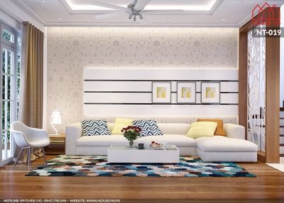 Giải pháp thiết kế nội thất cho không gian phòng khách nhà ống