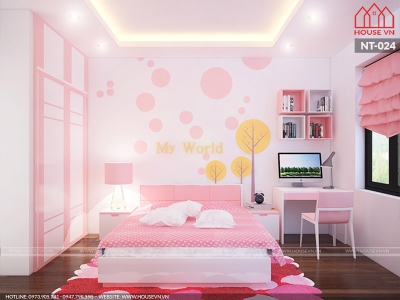 Những cách bày trí phòng ngủ đẹp cho con gái ai cũng muốn thiết kế