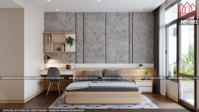 Phương án thiết kế nội thất phòng ngủ đơn giản đẹp như homestay
