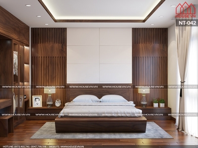 Những mẫu thiết kế nội thất phòng ngủ gam màu trầm ấm cúng