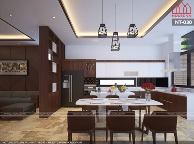 Top 10 các mẫu nội thất phòng bếp đẹp phổ biến dành cho nhà ống tại Quảng Ninh