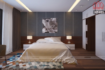 Gợi ý thiết kế nội thất phòng ngủ với gam màu nhẹ nhàng, trang nhã