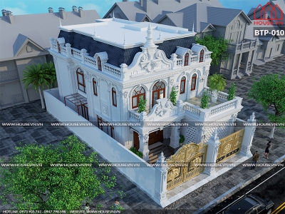 Thiết kế biệt thự Pháp 2 tầng đẳng cấp vương giả tại Đồng Nai