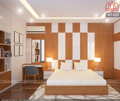 Thiết kế nội thất phòng ngủ nhà phố đẹp tiết kiệm chi phí xu hướng hiện đại 2018