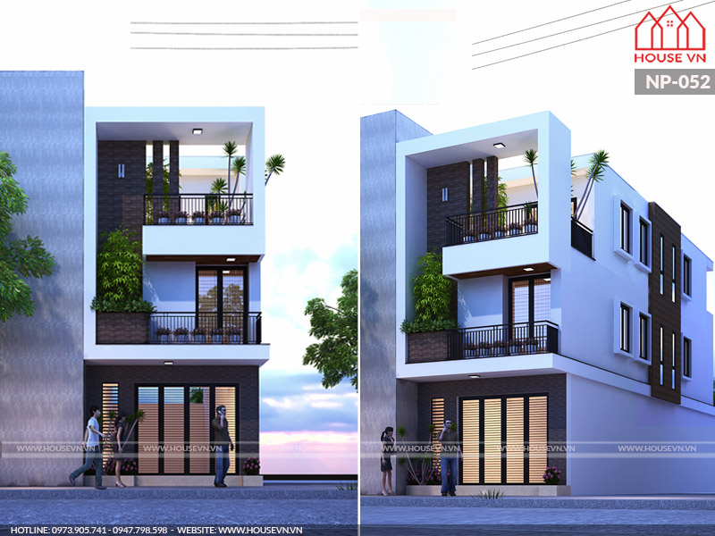 10 mẫu nhà phố 3- 4 tầng có giá thi công 900 triệu đồng 