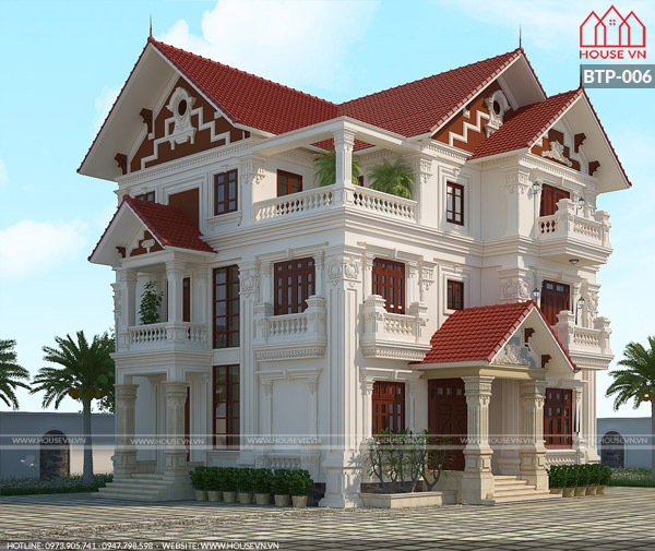 Top các mẫu biệt thự hiện đại và biệt thự pháp nổi bật được xây dựng nhiều tại Thái Bình