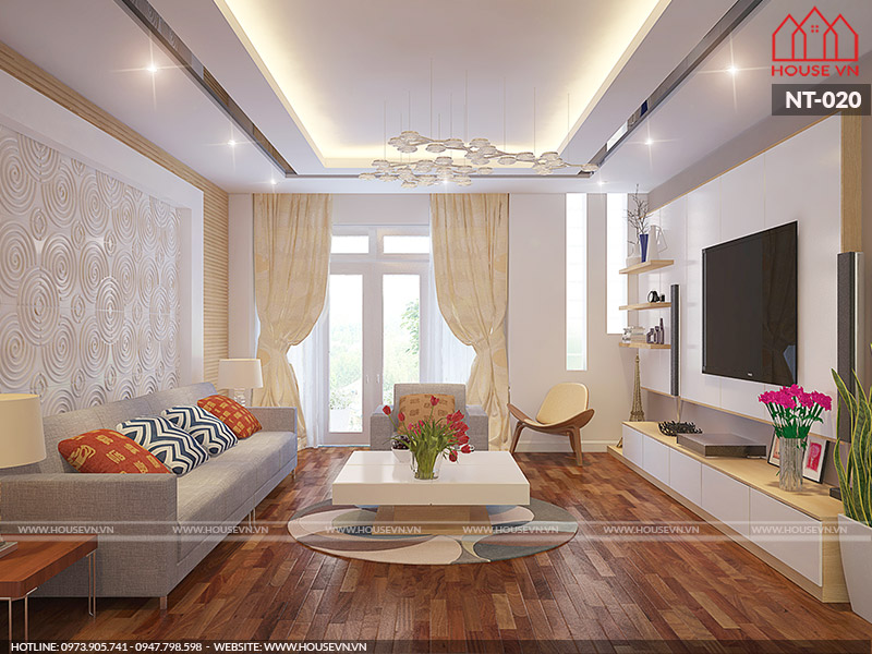 Gợi ý mẫu nội thất phòng khách hiện đại đẹp thiết kế xu hướng 2018