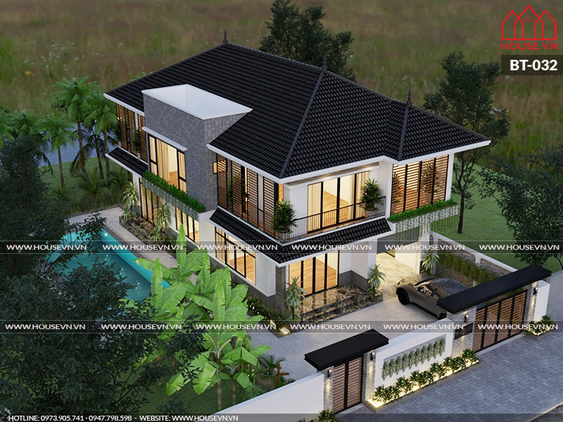 Housevn thiết kế biệt thự hiện đại đẹp uy tín hàng đầu tại Quảng Ninh