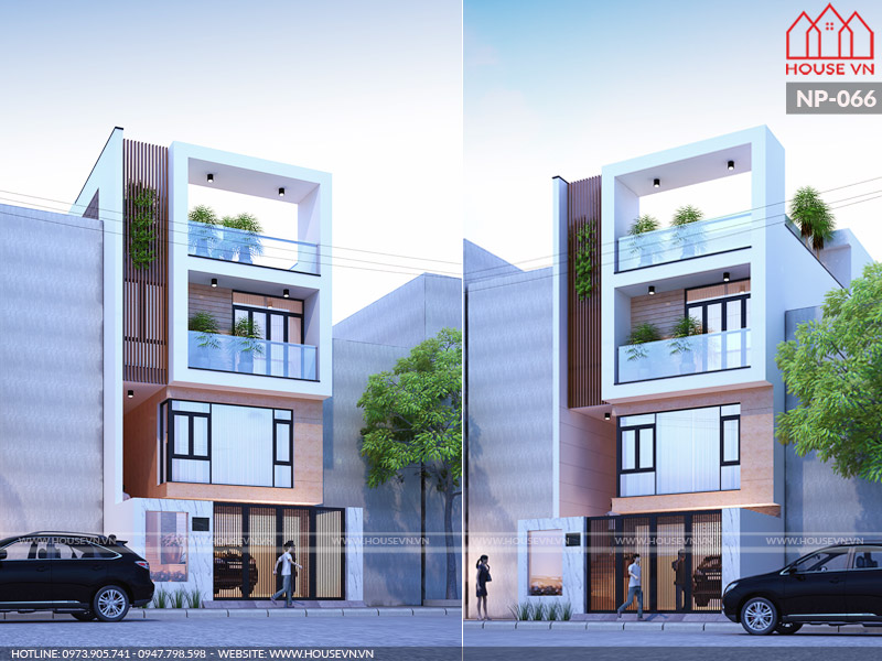 Chia sẻ phối cảnh nhà phố bán biệt thự hiện đại 4 tầng đẹp tại Nam Định