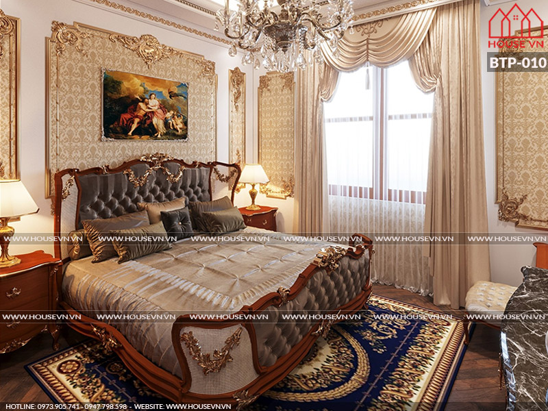 Nội thất phòng ngủ mang phong cách cổ điển