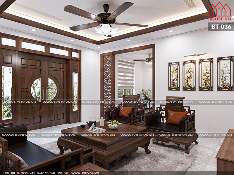 Ý tưởng thiết kế nội thất phòng khách đẹp sang trọng, đủ tiện nghi được chủ đầu tư hoàn toàn ưng ý.