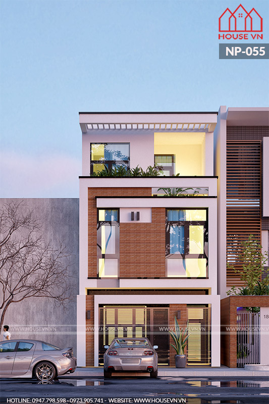 mẫu nhà phố 3 tầng hiện đại đẹp của housevn