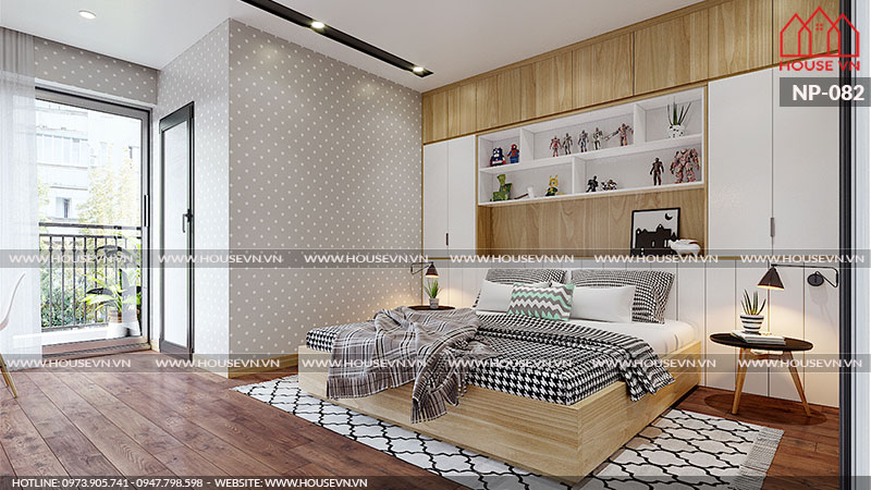 Cách bố trí nội thất phòng ngủ hiện đại đẹp ấn tượng với màu sắc sinh động