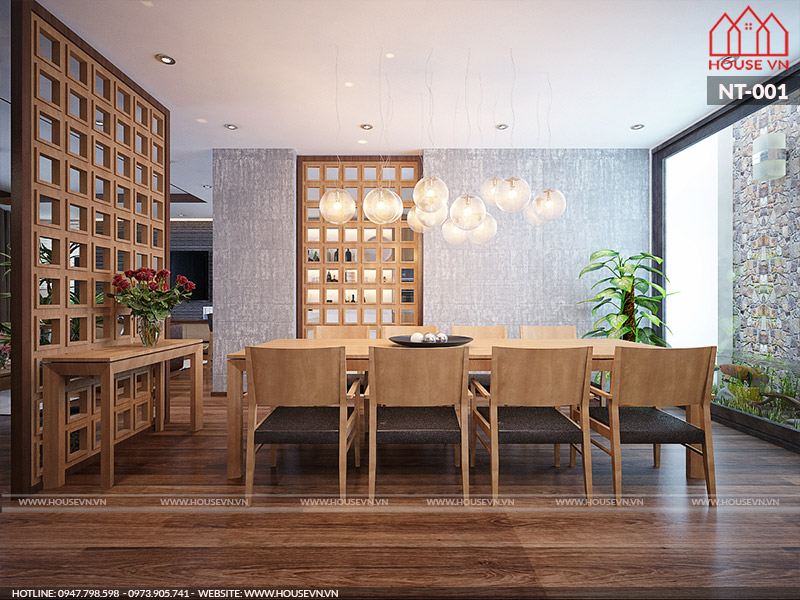 nội thất phòng ăn bằng gỗ cao cấp nhất