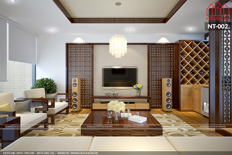 thiết kế nội thất phòng khách dành cho biệt thự hiện đại đẹp