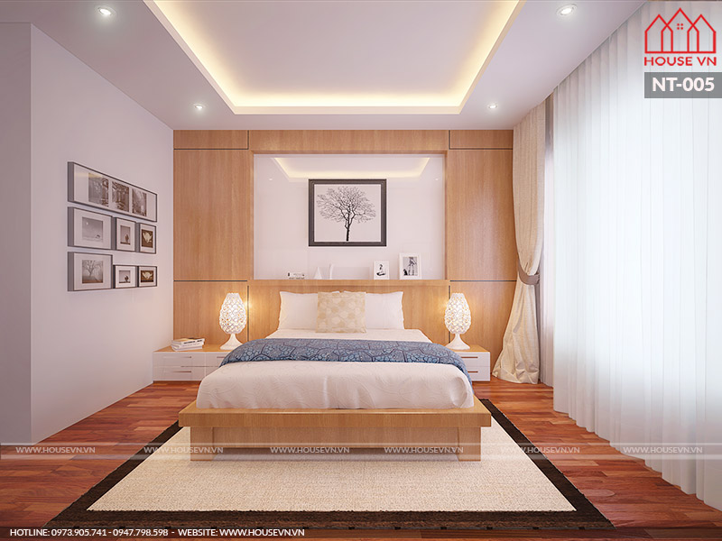 thiết kế nội thất phòng ngủ hiện đại đẹp