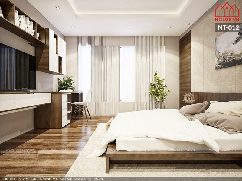 mẫu thiết kế nội thất phòng ngủ đẹp hiện đại