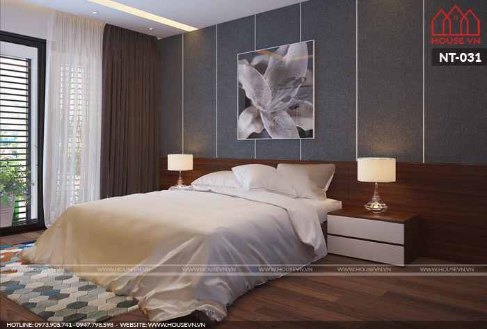 Gợi ý thiết kế nội thất phòng ngủ với gam màu nhẹ nhàng, trang nhã