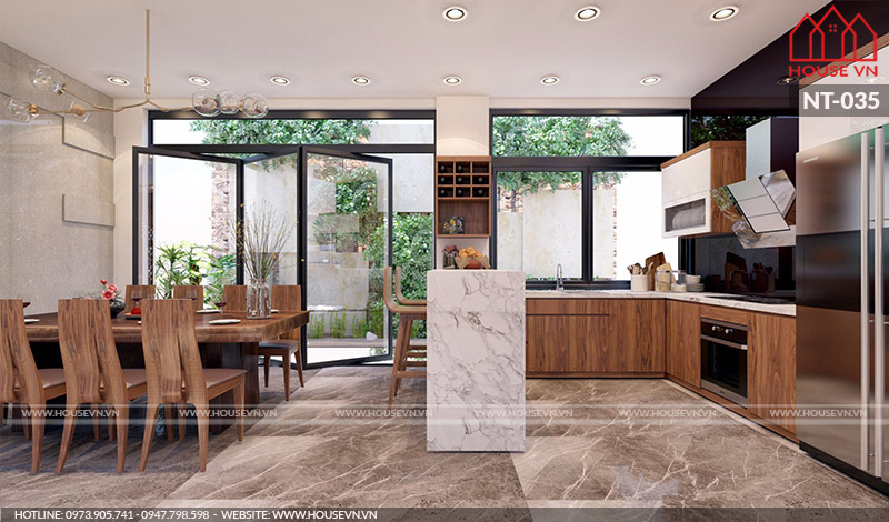 Ý tưởng thiết kế nội thất không gian bếp ăn theo xu hướng mới