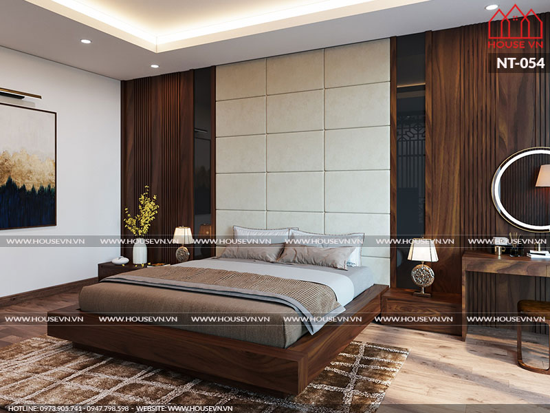 Thiết kế nội thất phòng ngủ tiện nghi, đẹp mắt cùng lối bày trí sáng tạo, thuận tiện trong sinh hoạt cho chủ nhân căn phòng.