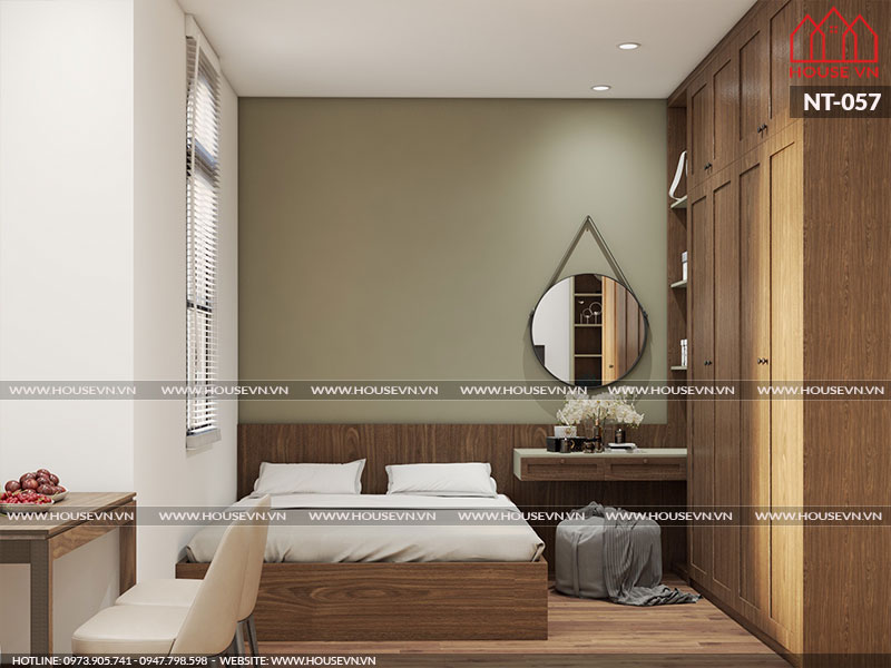 Phương án thiết kế nội thất phòng ngủ đơn giản đẹp như homestay